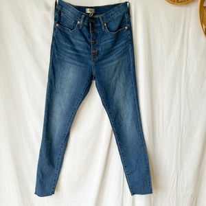Madewell 9” Mid Rise Skinny Jean Size 28